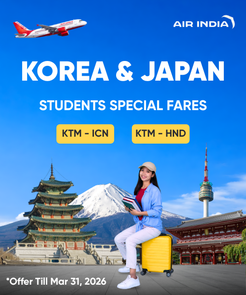 Student Fares till Mar 31 (ICN & HND)