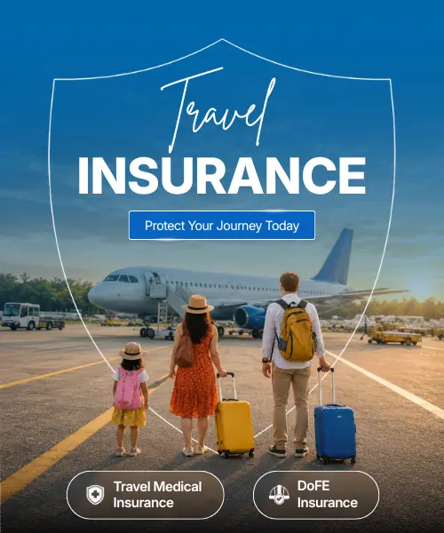 Travel Medical Insurance & DoFE Insurance at Sasto Ticket (sastotickets.com)