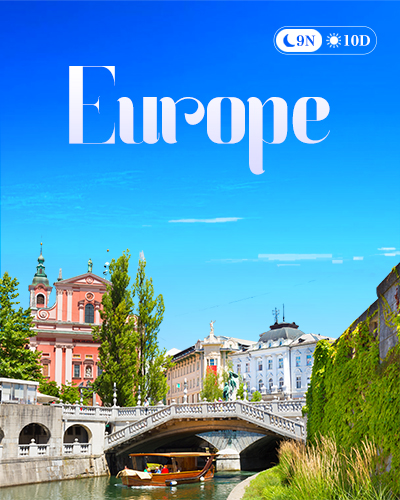 10 Days Europe Tour – Zurich, Paris & Amsterdam